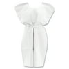 Disposable Patient Gowns 3-Ply Tissue Poly Tissue 30" x 42" White 50/Carton NON24355