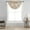 Yellow, variant on Anna Sheer Metallic Floral Rod Pocket Waterfall Valance, Yellow, 48x37 Inches