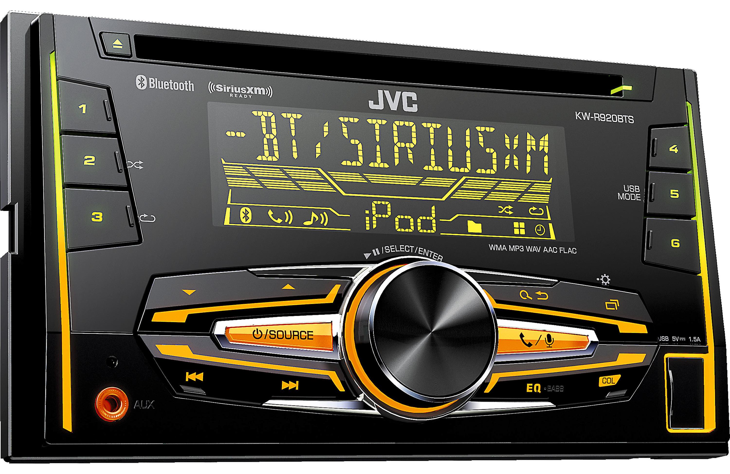 その他 JVC KW-R920BTS Double DIN Bluetooth Car Stereo Receiver CD Player Bundle Combo With Metra installation kit for car stereo (Fits Most GM ggw725x JVC KW-R920BTS Double DIN Bluetooth In-Dash Car Stereo
