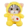 thumbnail image 1 of Jouet en Peluche Chat, Jolie Clochette, Doux, Coloré, Duveteux, Jouet en Peluche Chat pour Enfants, Anniversaire, Rose, 1 of 11
