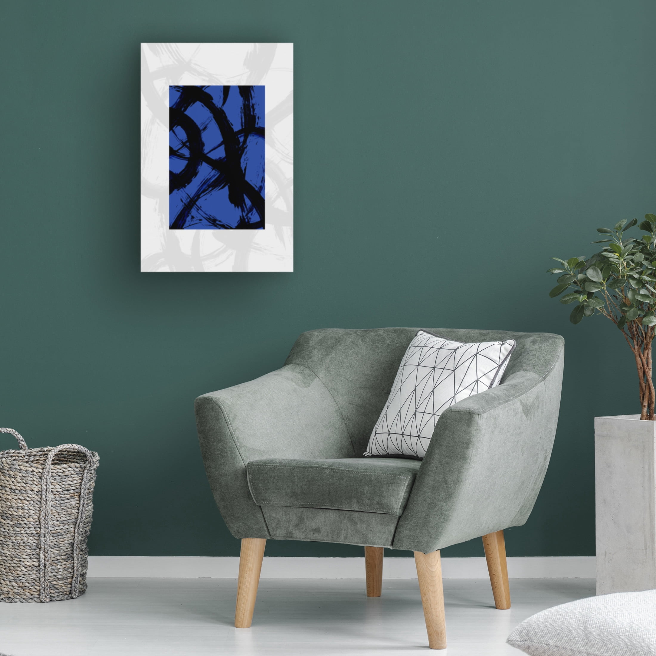 Trademark Fine Art Mareike Bohmer Abstract Brush Strokes 98Y Canvas Wall Art