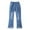 Dark Blue, variant on Girls Elastic Waist Fashion Jeans,Toddler Kids Baby Girls Fashion Cute Sweet Boe Flared Pants Trousers Jeans Pants,10-11 Years