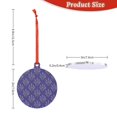 thumbnail image 3 of Cauagu Lavender Flowers Pattern Acrylic Christmas Pendant,1-Pack Christmas Ornaments Xmas Tree Decor Christmas Décor with Ribbon Cute Tree Hanging for Party Favors-Round Shape, 3 of 7