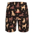thumbnail image 6 of Kdxio Labrador Retriever Dog Pattern Mens Casual Shorts - Drawstring Summer Beach Sports Shorts for Men, 6 of 9