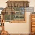 thumbnail image 5 of VHC Brands Rustic-Kitchen Curtains Ridge-Rod Pocket Cotton Hanging Loops Patchwork Plaid 16x72 Valance, Cedar Green, 5 of 5