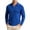 Blue, variant on Hngshg Knitted Tops for Men Thermal Lapel V Neck Pullover Sweaters Breathable Long Sleeve Solid Color Clothes