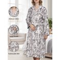 thumbnail image 6 of Loritta Robes for Women Soft Plush Bathrobe Womens Fleece Fuzzy Robes Ladies Bathrobes for Winter, 6 of 6