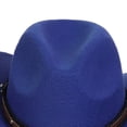 thumbnail image 6 of Boys Bucket Hat 3-18 Years Childrens Woolen Hat With Upturned Cowboy Hat Head Accessory Solid Color Top Hat Wide Brimmed Hat Summer Cap, 6 of 7
