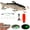 B, variant on Fishing Lures Electric Lure Swimbait USB Rechargeable Bait Crankbait Automatic Swimming Lifelike Fish Fishing Tackle 5.12"