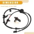 thumbnail image 3 of Unique Bargains ABS Sensor No.599303X360 Car Rear Right ABS Wheel Speed Sensor for Hyundai Elantra 2011-2015, 3 of 7