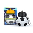 thumbnail image 2 of WUXIAB collapsible water bottles,550ml soccer Ball water bottles,soccer basket stuffers,silicone water bottle,clip on water bottle,BPA-Free with Clip,Leak-Proof Spout,Portable Sports Drink Bottle, 2 of 9