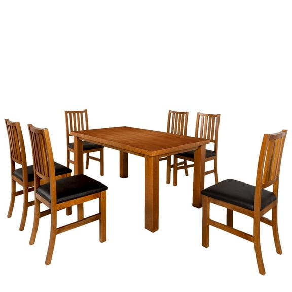 Comedor Kessa Muebles San Diego 6 sillas Café