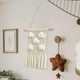 thumbnail image 2 of Tapiz colgante de pared de macramé con , adorno de pared, tapiz tejido moderno, decoración artística de pared para fiesta, apartamento, hogar,, 2 of 9