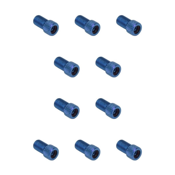 Greeniant Paquete de 5 adaptadores de válvula Instalación práctica Operación de estilo tonto Material premium Presta Cap Tube Pump Tool Type1 NO1