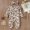 Beige, variant on QISIWOLE Toddler Long-sleeve Jumpsuit For Baby Boys Girls Full Printed Romper Clothing clearance under 5 !