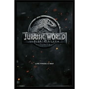 Jurassic World: Fallen Kingdom - Teaser Logo Wall Poster, 22.375" x 34", Framed