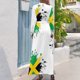 thumbnail image 3 of Vestido largo con estampado de la bandera nacional de Jamaica, vestidos con mangas largas, vestidos de baile, vestido largo para mujer, 3 of 5