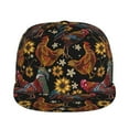 thumbnail image 2 of Haiem Sunflower Rooster Classic Snapback Cap Flat Bill Hat Baseball Cap Adjustable Size Cotton Dad Hat, 2 of 9