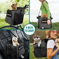 thumbnail image 6 of Dog Bike Basket, Soft-Sided Ventilated Dog Bike Carrier Backpack, Pet Bicycle Basket for Bike Handlebar, Small Medium Puppy Cat Kitten Car Booster Seat with ty Strap, 6 of 6