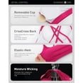 thumbnail image 2 of RUNNING GIRL Sports Bra for Women High Impact Padded Longline Workout Tank Top Crisscross Back Yoga Fitness Bra, 2 of 3