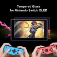 thumbnail image 3 of Accesorio de cubierta protectora de pantalla de vidrio templado 9H apto para consola de juegos NS OLED Universal Accesorios Electrónicos, 3 of 9