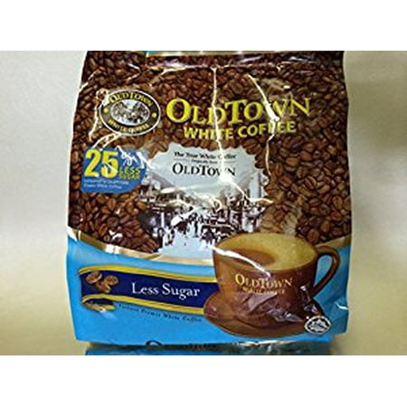 OLD Town (3 in 1)- Taste Premix White 25% Less Sugar Coffee- Don t Need Creamer & Sugar-make Your Life Easier - (35g - 40g) /Stick (25% Less Sugar)  525g (18.5