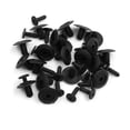 thumbnail image 1 of 20Pcs Remache de Fijación Clip Plástico Negro 7mm Agujero de Guardabarros de Coche, 1 of 1