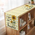 thumbnail image 6 of Table Runners 70 Inches Long Dress Scarves, Sunflowers Farmhouse Coffee/Dining/Kitchen Table Decor, Holiday Table Runner, Spring Summer Bees Floral Yellow Plaid 13x70 Inch, 6 of 9