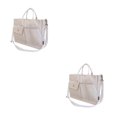 thumbnail image 3 of Youkk Sac de Collège Sac de Voyage Restez Organisé et à la Mode en Déplacement Sangle Réglable beige 2ensemble, 3 of 6