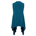 thumbnail image 3 of Made by Johnny Women's Lightweight Sleeveless Draped Open Cardigan XXL TEAL, 3 of 7