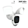 thumbnail image 2 of Night owl Powered Wi-Fi Floodlight Deterrence HD+ Resolution Camera with 2-Way Audio - White, 2 of 10