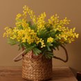 thumbnail image 5 of Luxcidy Fake Acacia Stems Artificial Acacias Flowers, Artificial Yellow Flowers Acacia, Mimosa Artificial Silk Flowers Fake Plants, for All Year Arrangement Wedding Farmhouse Vase Home Decor(Yellow), 5 of 7