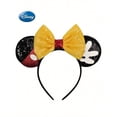 thumbnail image 5 of 1pc Disney Character Minnies Ears Decorative Head Band Glitter Sequin Bowknot Hair Hoop For Women, 5 of 11