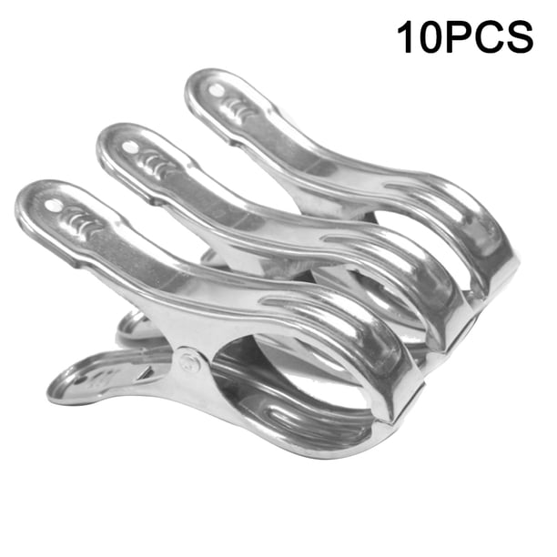 10 Uds., Ropa interior de acero inoxidable, soporte para secadora, alfileres para colgar, Clips para lavandería, pinzas para ropa para el hogar, pinzas para la ropa, calcetines Inevent JJ18722-04