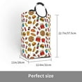 thumbnail image 3 of KLL Hot Dog Pizza Laundry Hamper,Large Canvas Fabric Lightweight Storage Basket Toy Organizer Dirty Clothes Collapsible Waterproof, 3 of 6