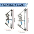 thumbnail image 3 of Stainless Steel Mini Bow And Arrow, Compact Target Practice Toy for Indoor And Outdoor Archery Fun, Right Or Left Hand Use, 3 of 9