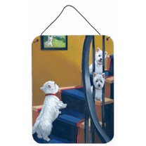 Carolines Treasures PPP3204DS1216 Westie Going Up Wall or Door Hanging Prints 12x16 multicolor