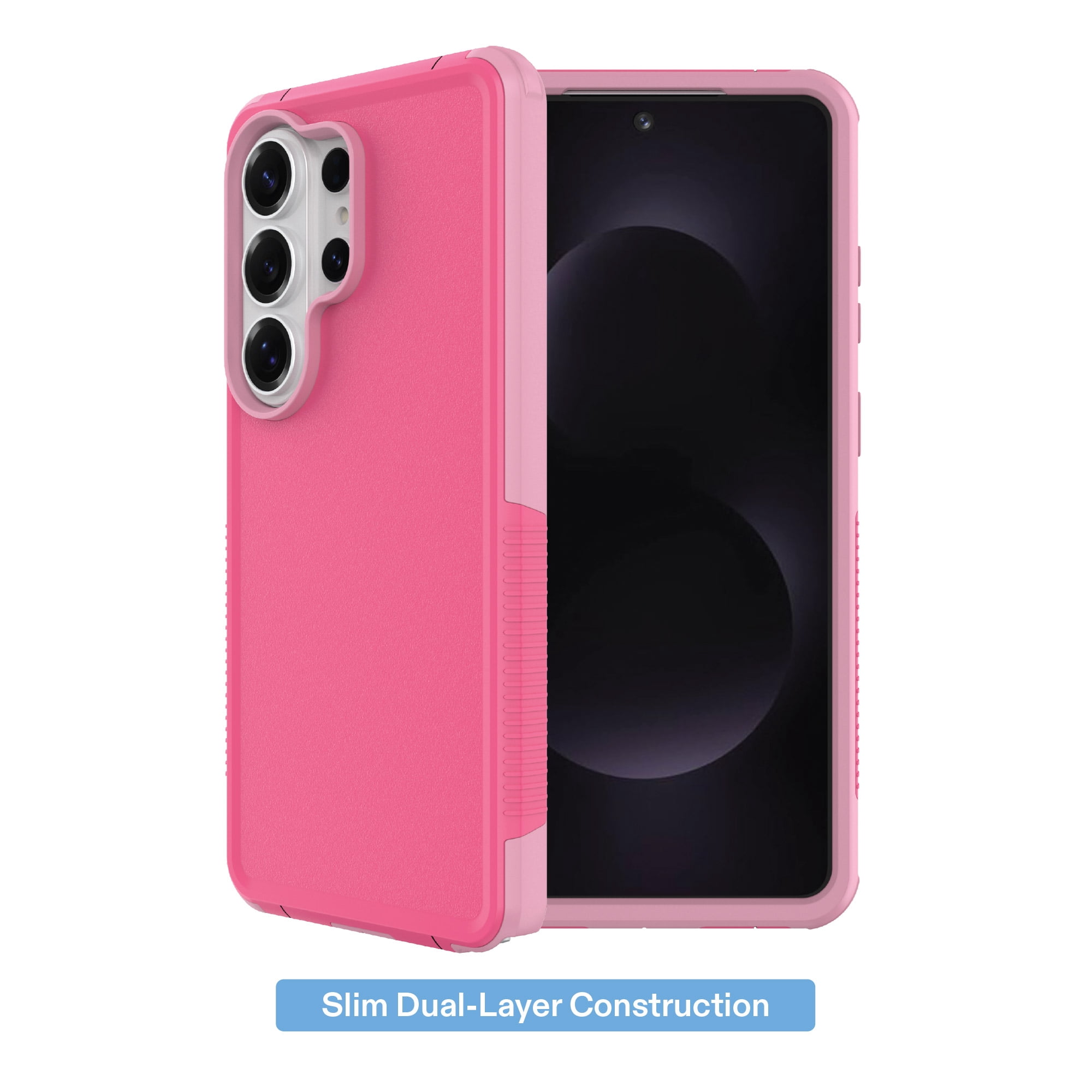 onn Magnetic Compatible Slim Rugged Phone Case for Samsung Galaxy S26 Ultra - Pink