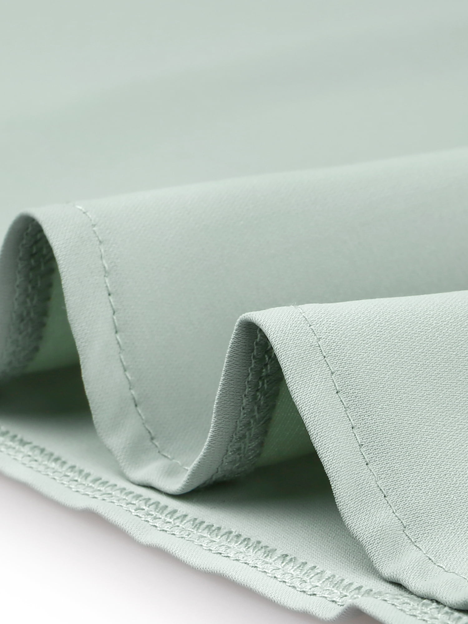 Unique Bargains Women's Bow Tie Neck Office Elegant Short Sleeve Blouse Top XL Light Green