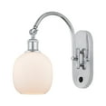 thumbnail image 5 of Innovations Lighting  Ballston Belfast - 1 Light 6" Sconce - Arm Swivels Side To Side White and Polished Chrome/Clear Crackle, 5 of 5
