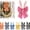 Pink, variant on 16" Bunny Ears Wreath Bow for Easter Buffalo Plaid Easter Wreath Bow with Bunny Ears Holiday Fabric Decorative Bows for Tree Topper Front Door Wall Window Home Party