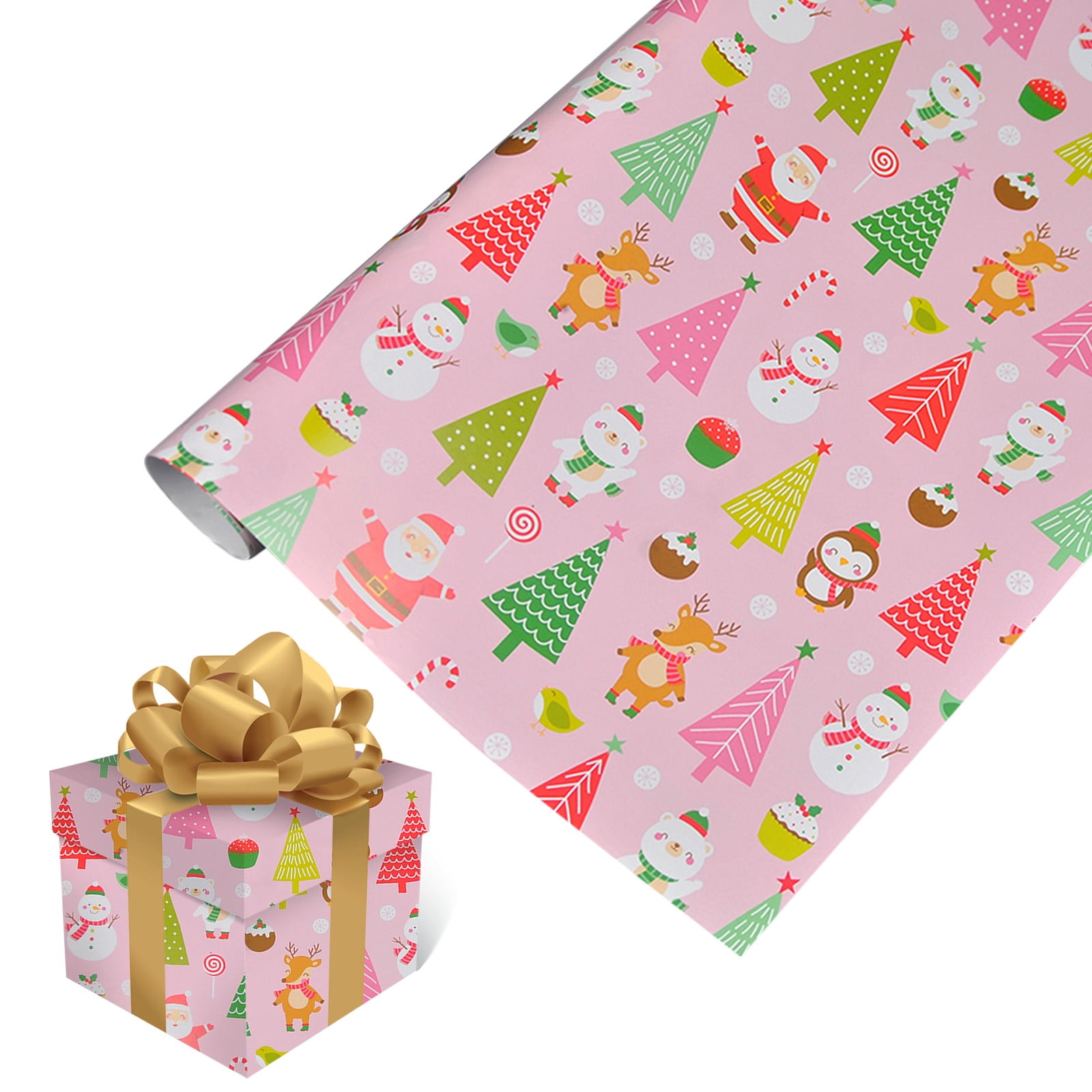 50*70cm Christmas Gift Wrapping Paper Shirt Shoes Packaging Paper Roll  Holiday Gift Wrap Party Decoration Упаковочная Бумага *02 - AliExpress