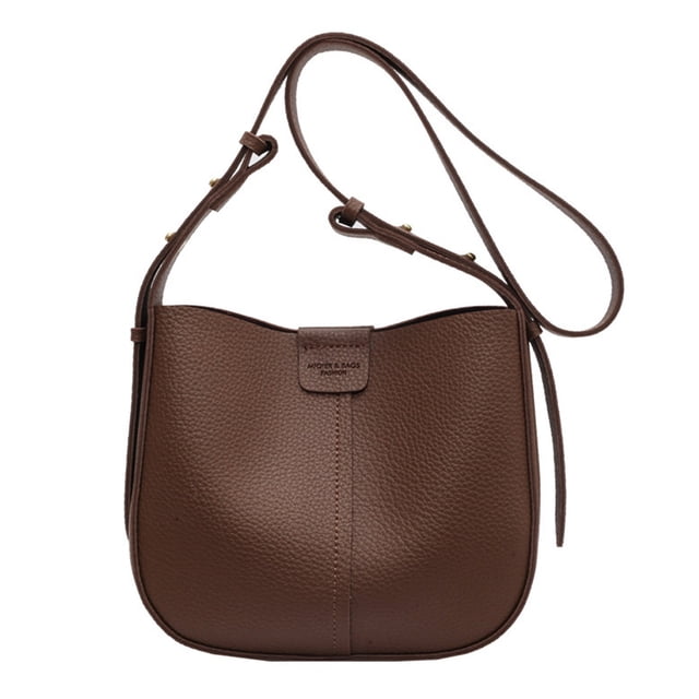 Bolso bandolera sencillo Joker para mujer, bolso bandolera de PU, bolso bandolera para mujer, marrón