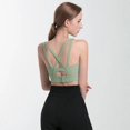 thumbnail image 3 of Sujetador deportivo para mujer, Top de realce sin aros con hebilla ajustable, poliéster, entrenamiento de Yoga, trote, ropa interior deportiva, gimnasio de talla grande XXL, 3 of 5