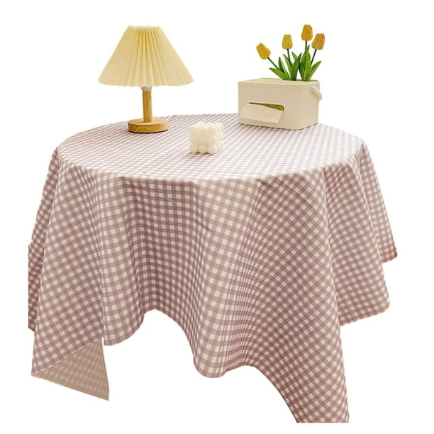 Mantel de Mesa para Fiestas Mantel de Mesa Texturizado de Poliéster Circular 55 Pulgadas Mantel Tejido de Poliéster Anti Derrame Cubierta de Mesa de Fiesta de Apariencia de Poliéster, Suave Y Grueso