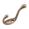 thumbnail image 3 of 25 Pack Rok Hardware Heavy Duty Coat Hook, 3-1/2", Antique Brass, 3 of 3