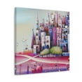 thumbnail image 2 of City Skyline Portrait - Canvas, 2 of 10