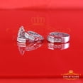 thumbnail image 6 of King Of Bling's 0.33CT Real Diamond Men's SZ 10 & Women's SZ 7 Trio Sterling Silver White Ring, 6 of 12