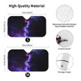 thumbnail image 3 of Fuzoiu Purple And Blue Nebula Print Car Windshield Sun Shade,Block Uv Rays Sunshade,Foldable Front Window Sun Visor Protector for Car,SUV,Truck-Keep Vehicle Cool-Purple And Blue Nebula, 3 of 8