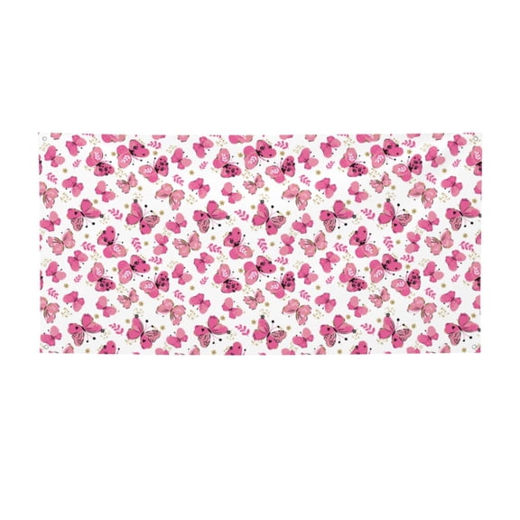 Picia Girl Butterfly Pattern Party Banner, Festive Decoration, Holiday Banner, Celebration Decor, Event Banner, Reusable Party Banner-Small